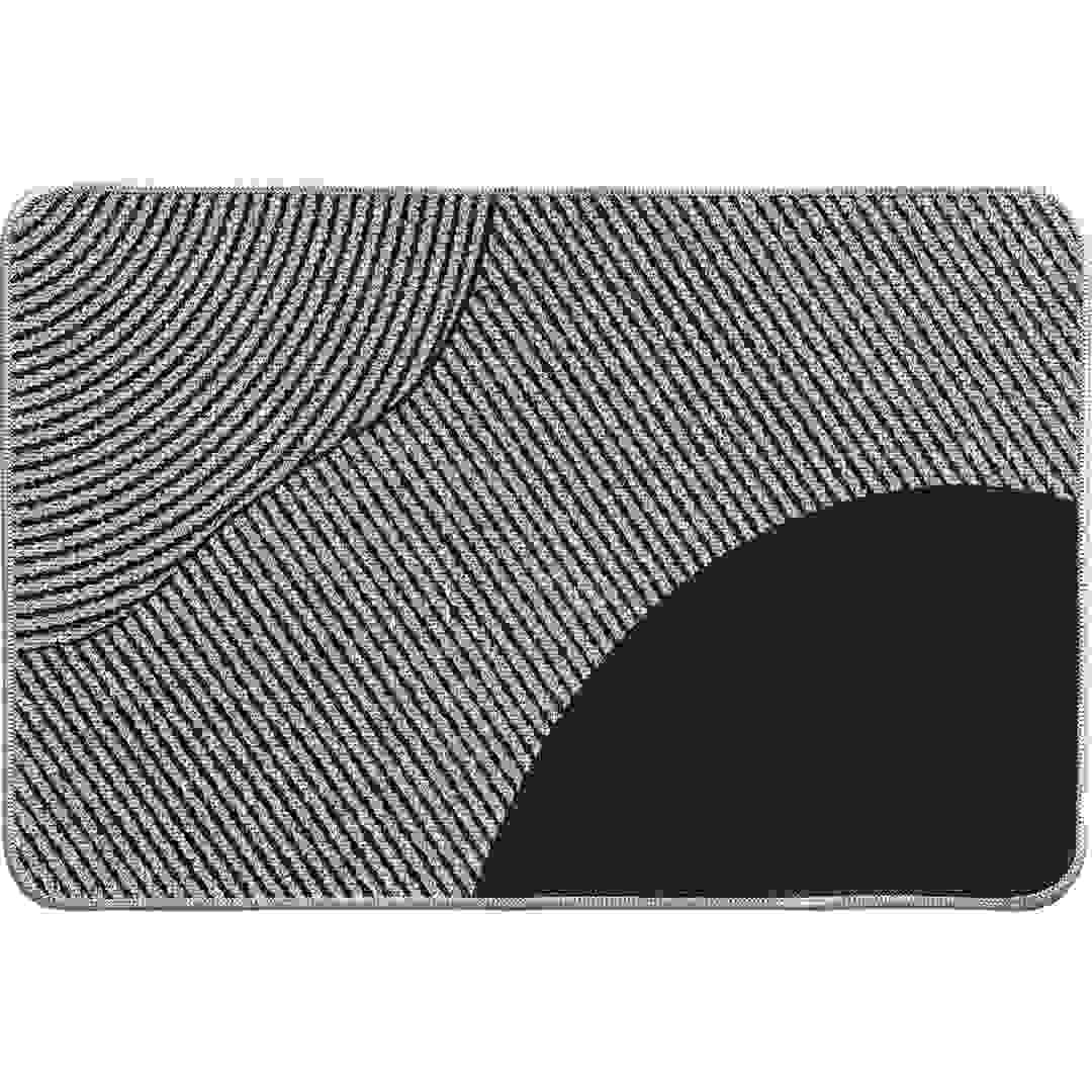 Luance Printed Kitchen Velvet Polyester Mat (Dune Beige, 40 x 60 cm)