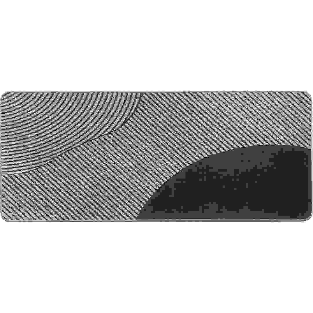 بساط مطبخ بتصميم طباعي بوليستر مخمل لوانس (بيج رملي، 50 × 120 سم)