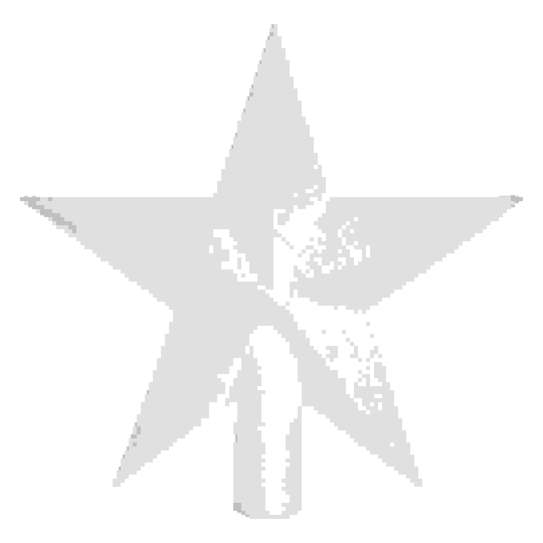 Atmosphera Glit Star Tree Topper (22 cm, White)