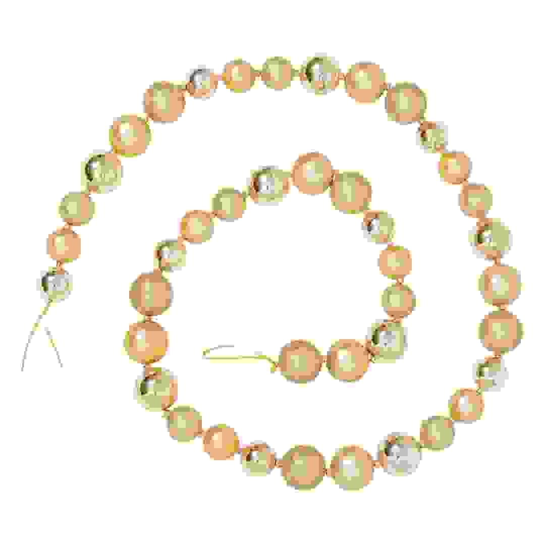 Atmosphera Ball Garland (2 m, Gold)