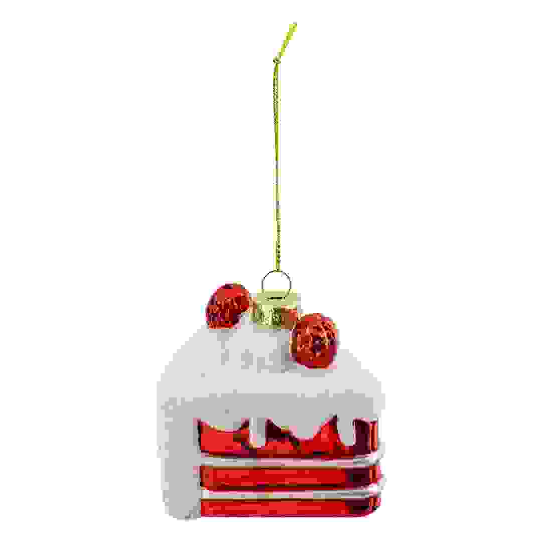 Atmosphera Slice of Cake Glass Tree Decor (1 Pc, 8 cm)