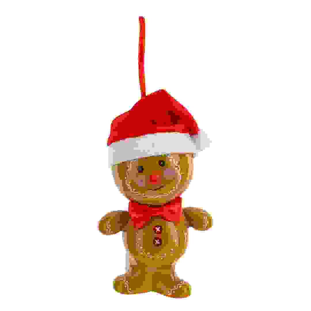 Atmosphera Gingerbread Man with Red Nose Tree Decor (1 Pc, 12.6 cm)