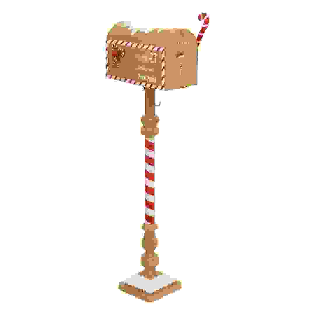 Atmosphera Gingerbread Metal Mailbox Decor (1 Pc, 38 x 100 cm)
