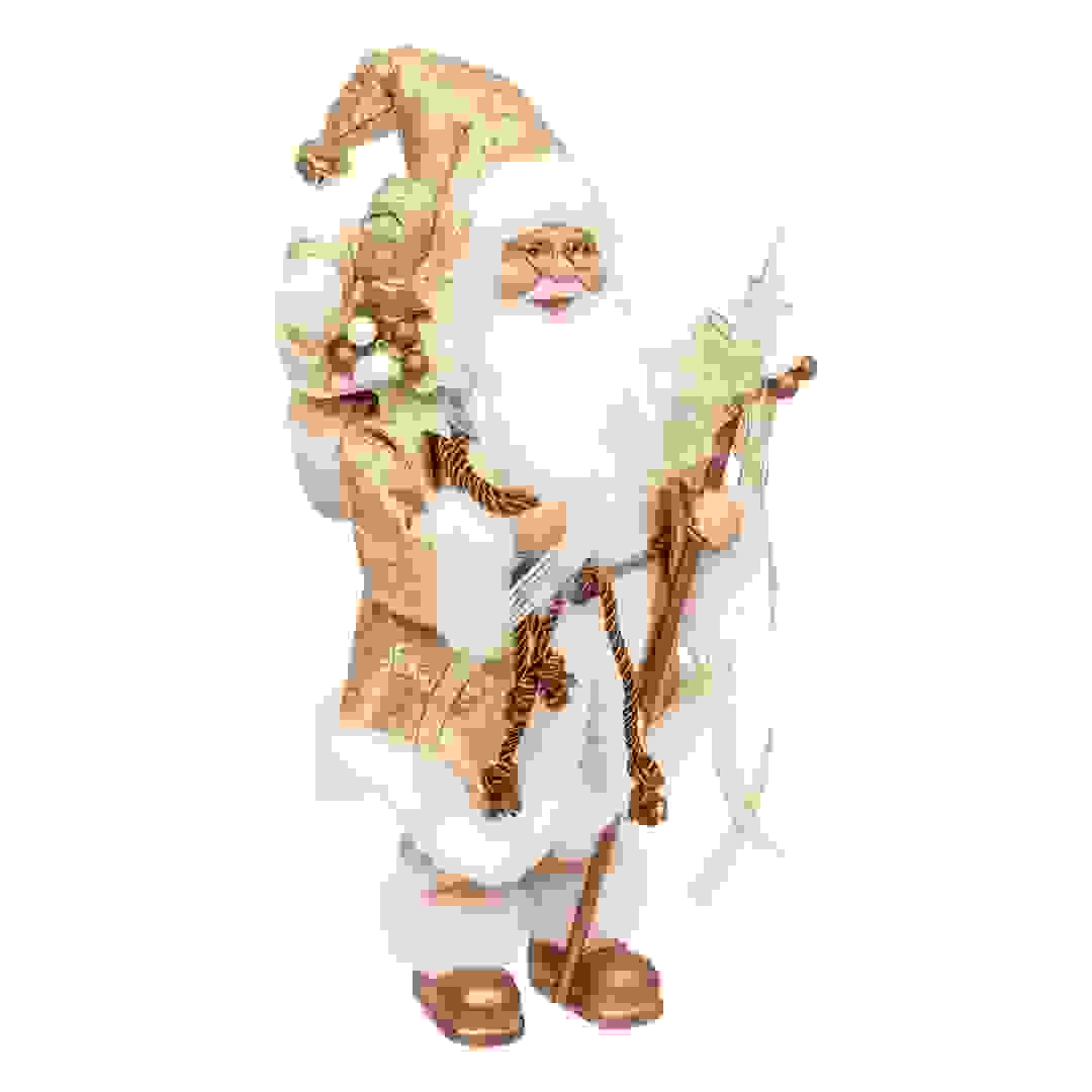 Atmosphera Gold Santa Claus Figure Decor (1 Pc, 30 cm)