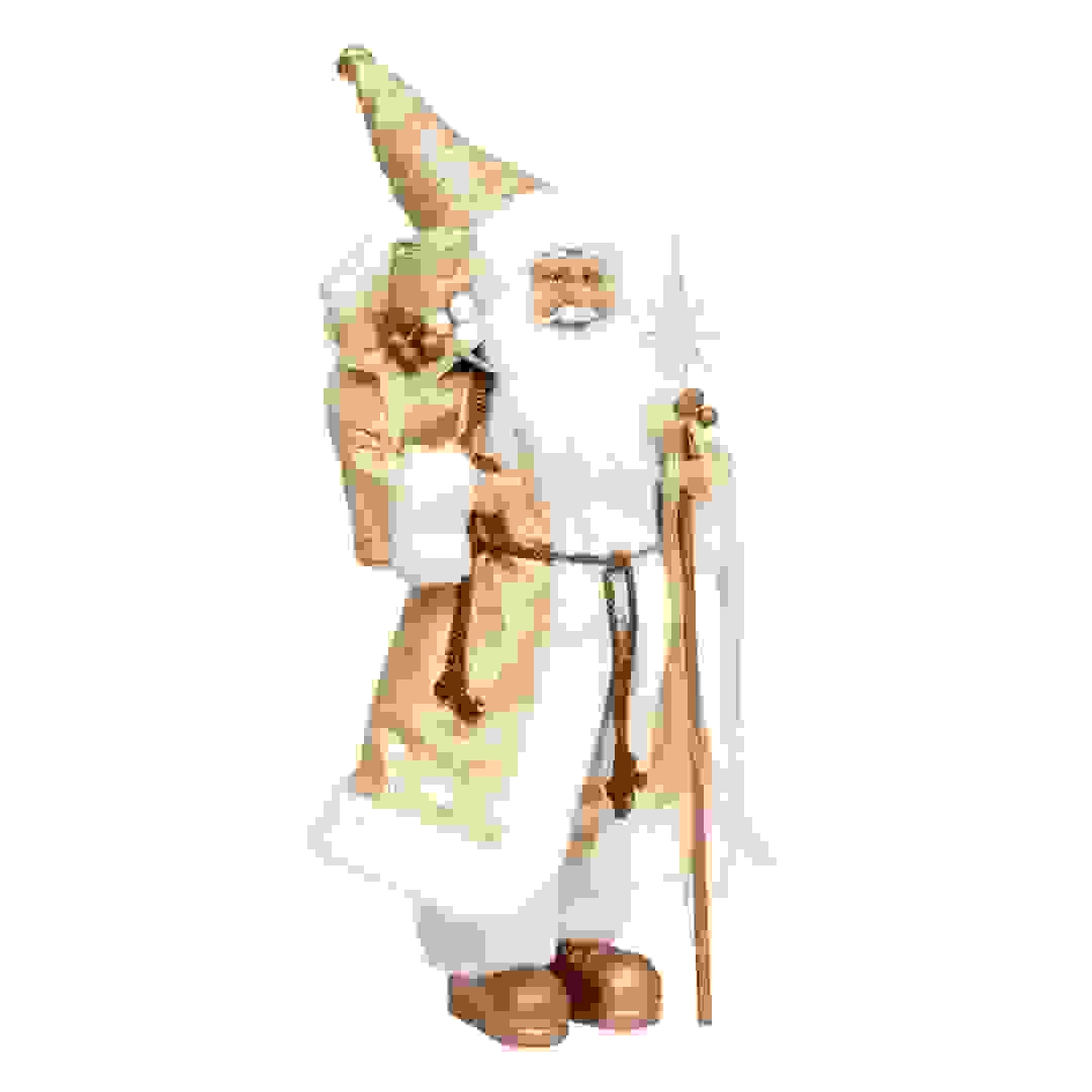 Atmosphera Gold Santa Claus Figure Decor (1 Pc, 45 cm)