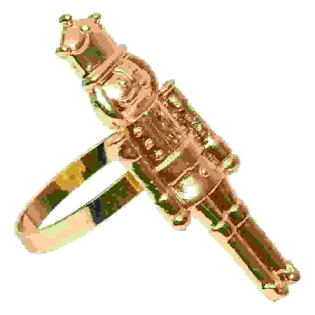 Atmosphera Nutcracker Napkin Ring Set (2 Pc, Gold)