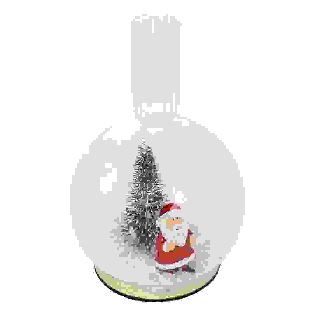 Atmosphera Santa Claus Snow Globe Candle Holder (1 Pc, 10 x 15 cm)