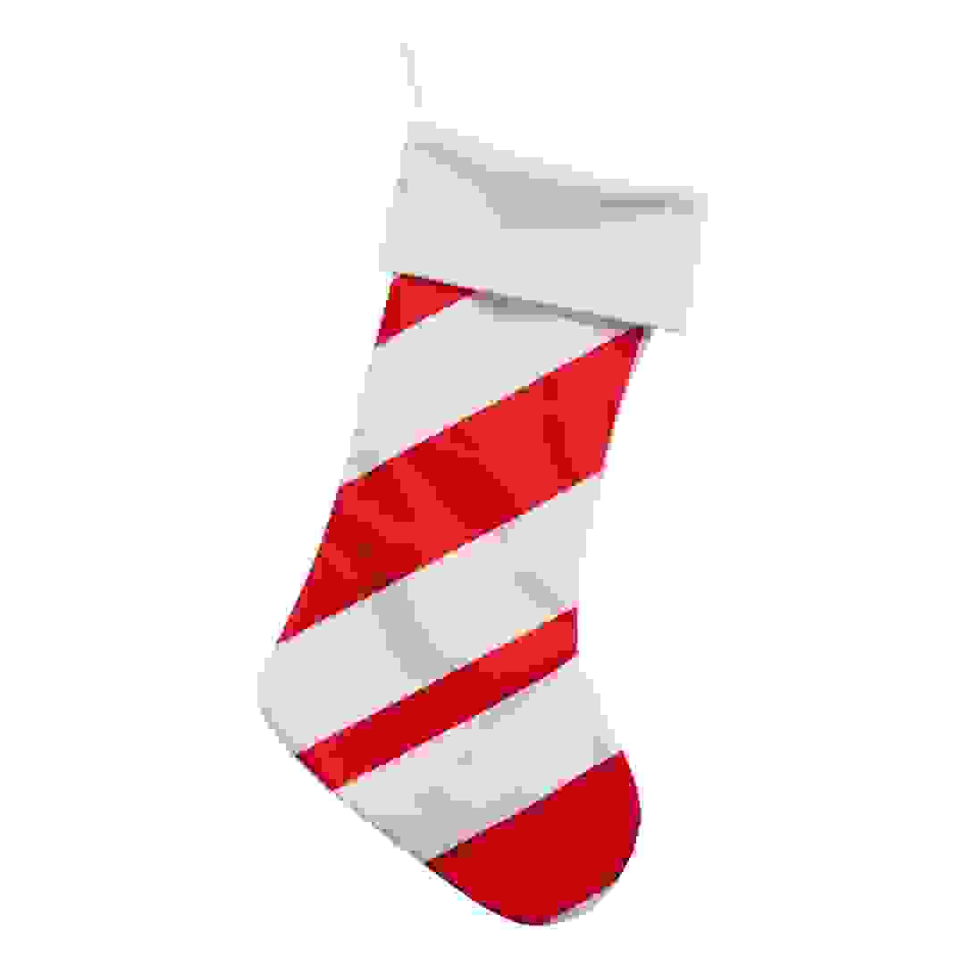 جورب كريسماس تصميم حلوى كاندي كين أتموسفيرا (قطعة، 20 × 44 سم)