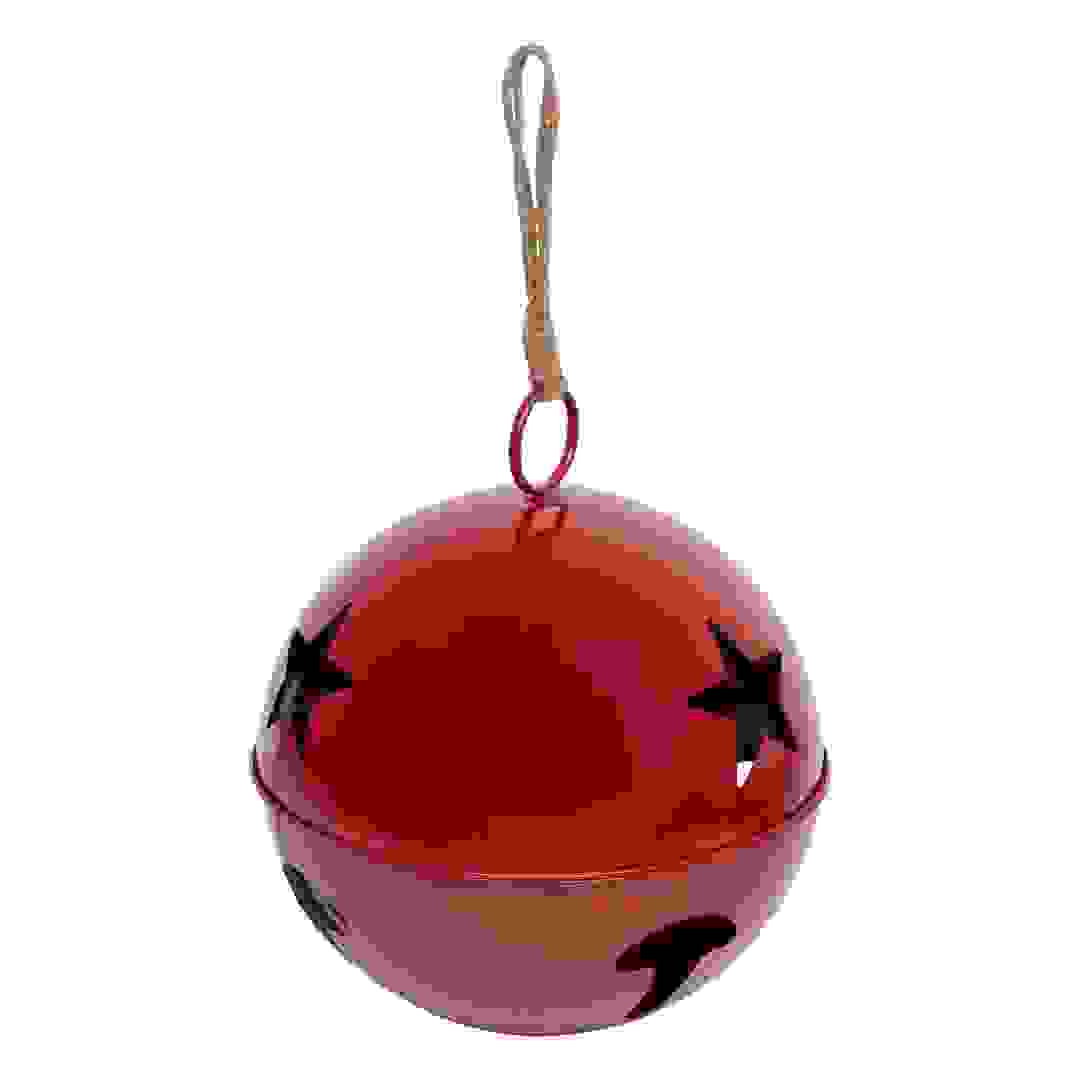 Feeric Red Metal Bell Outdoor Decor (1 Pc, 40 cm)