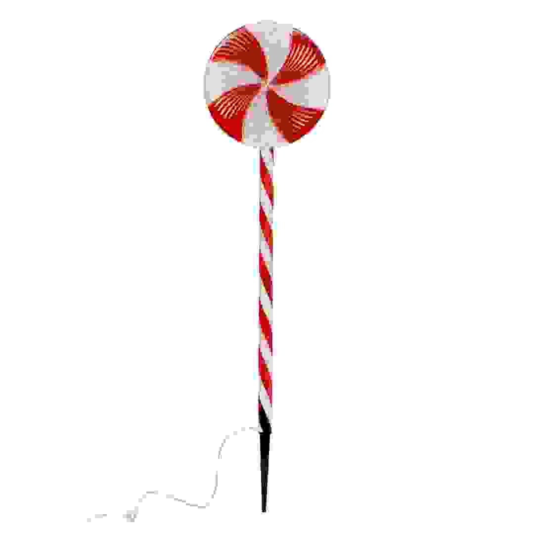 Feeric Battery-Operated LED Luminous Candy Cane Outdoor Decor (1 Pc, 70 cm)