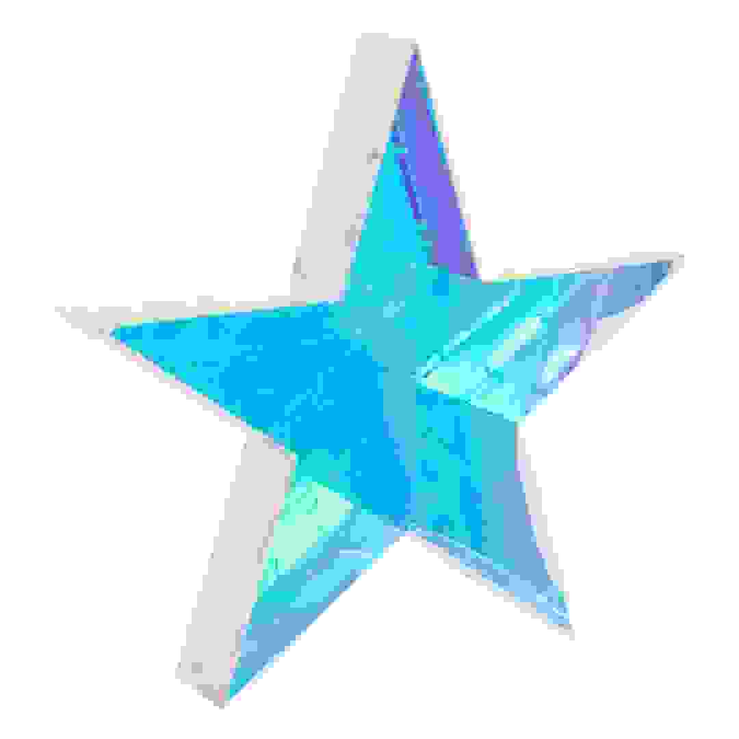 Feeric Battery-Operated LED Iridescent Star Decor (1 Pc, 40 cm)