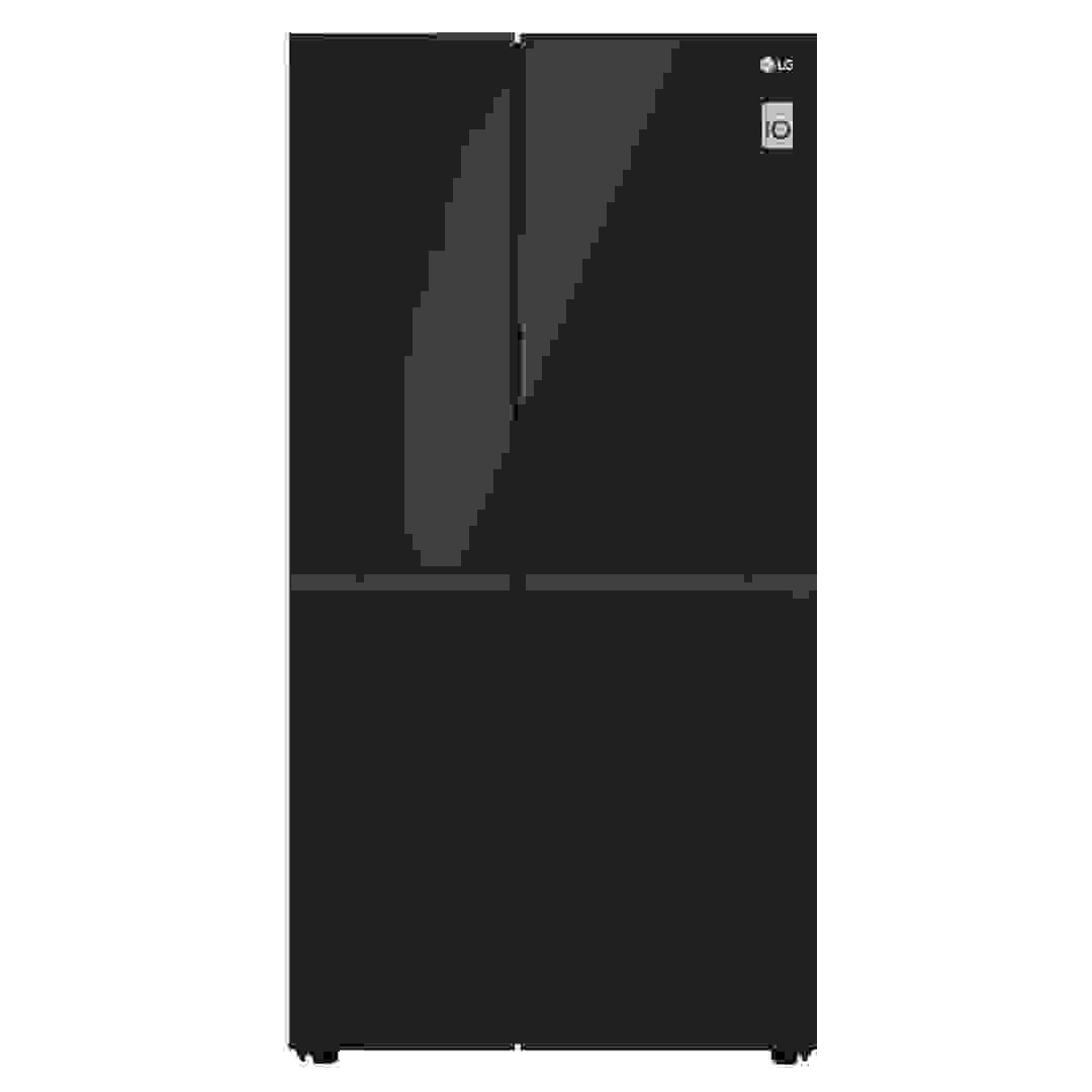 LG Side By Side French Door Refrigerator, GR-B267DBM3 (Black Mirror, 650 L)