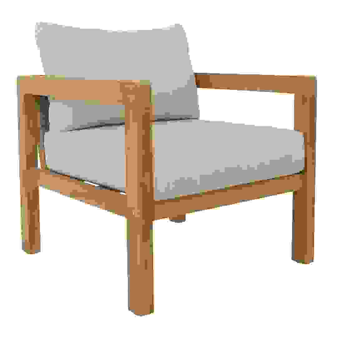 Dolce Single-Seater Acacia Wood Outdoor Sofa (63 x 73 x 71 cm)