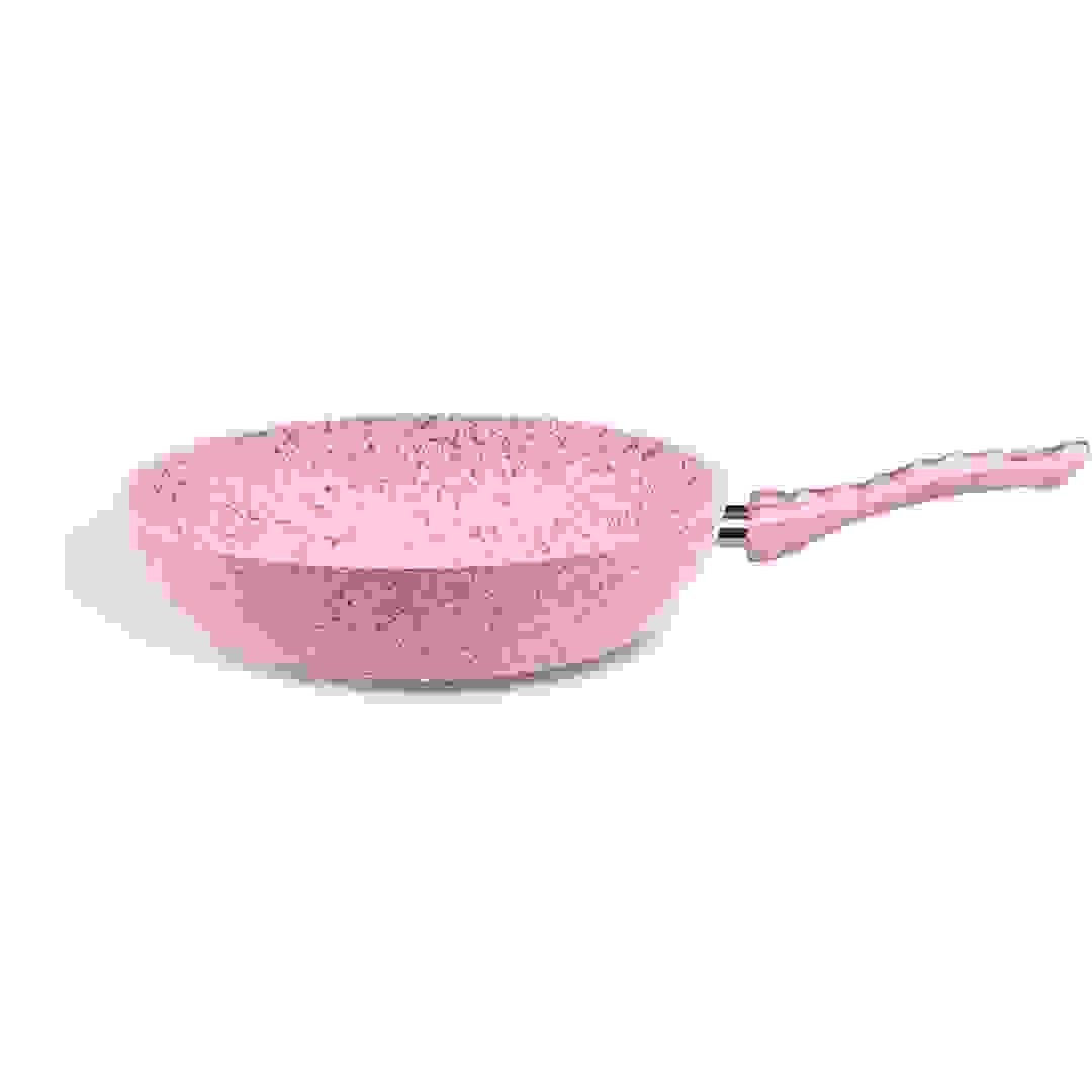 Home Maker Granitec Non-Stick Fry Pan (Pink, 28 cm)