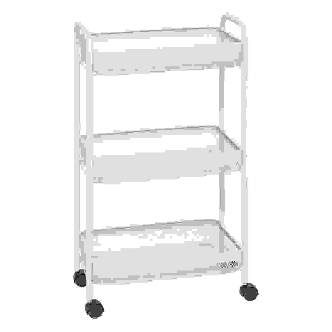5Five Mayaj 3-Level Rectangular metal Kitchen Trolley (46.5 x 26.5 x 79.6 cm)