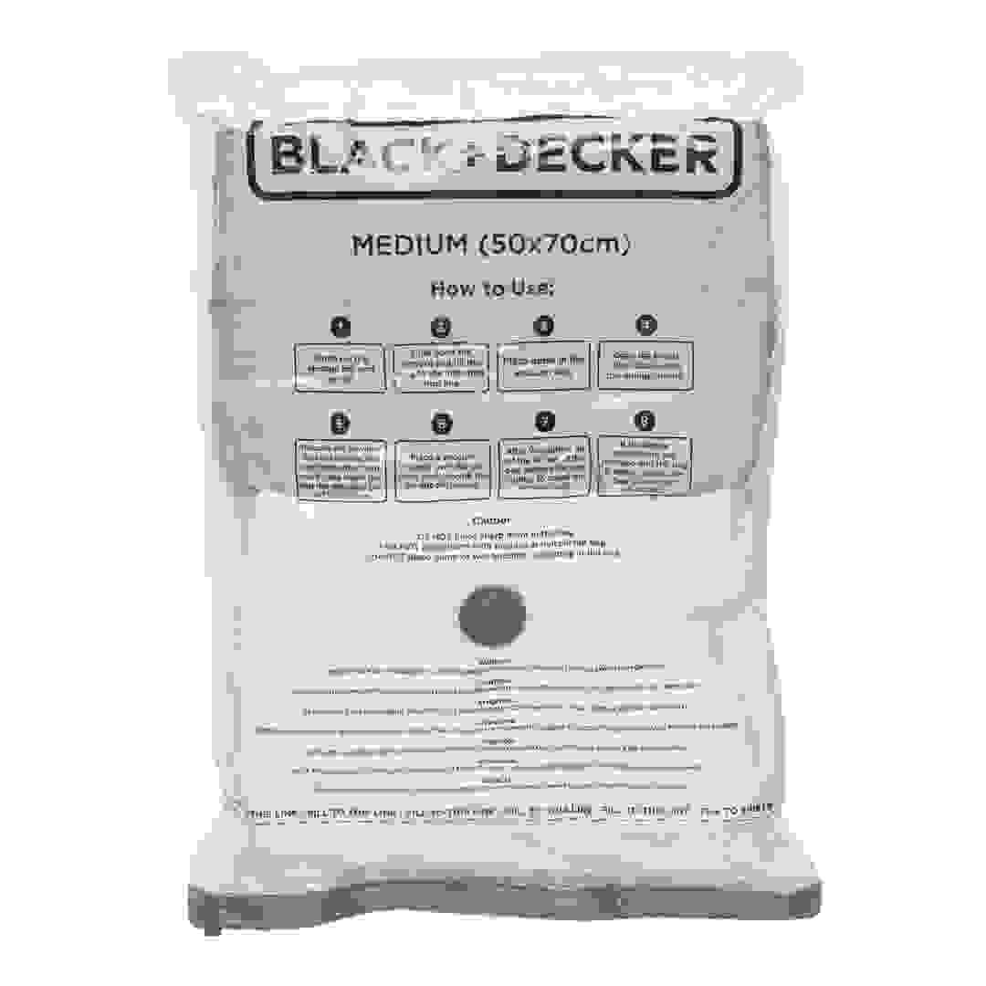Black+Decker Vacuum Storage Bag Pack (50 x 70 cm, Medium, 3 Pc.)