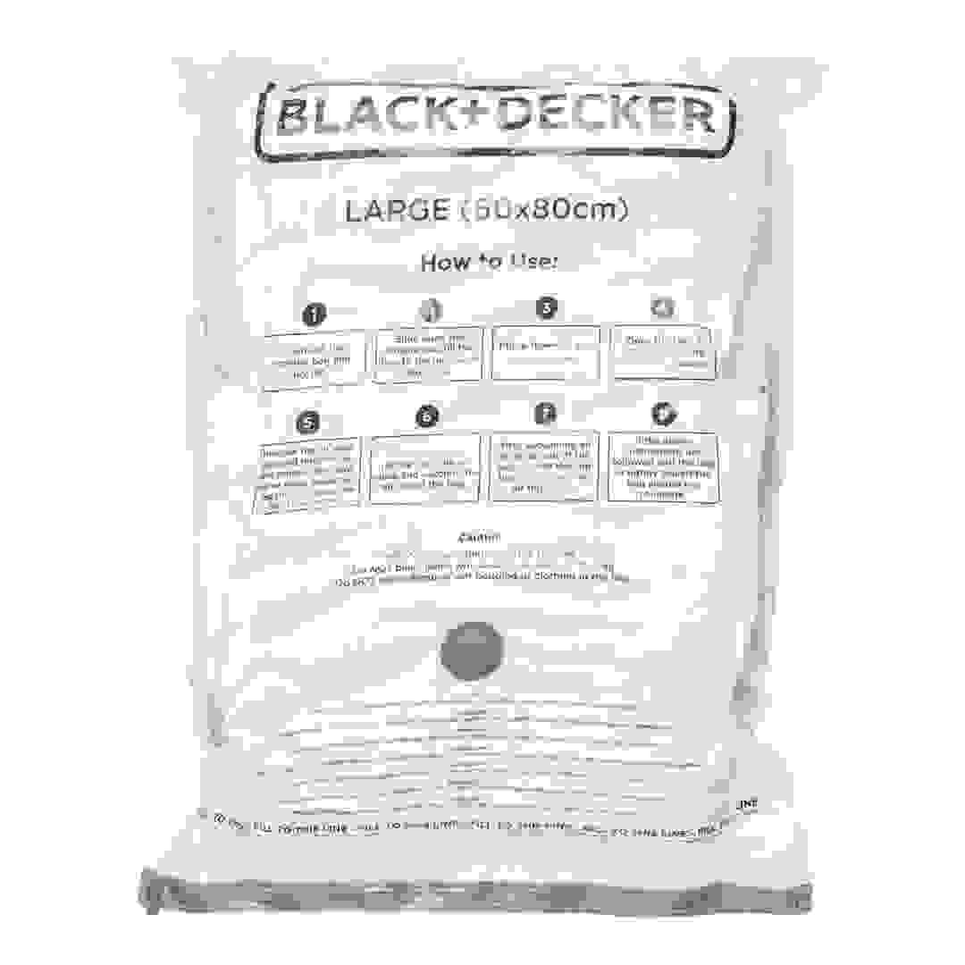 Black+Decker Vacuum Storage Bag Pack (60 x 80 cm, Large, 3 Pc.)