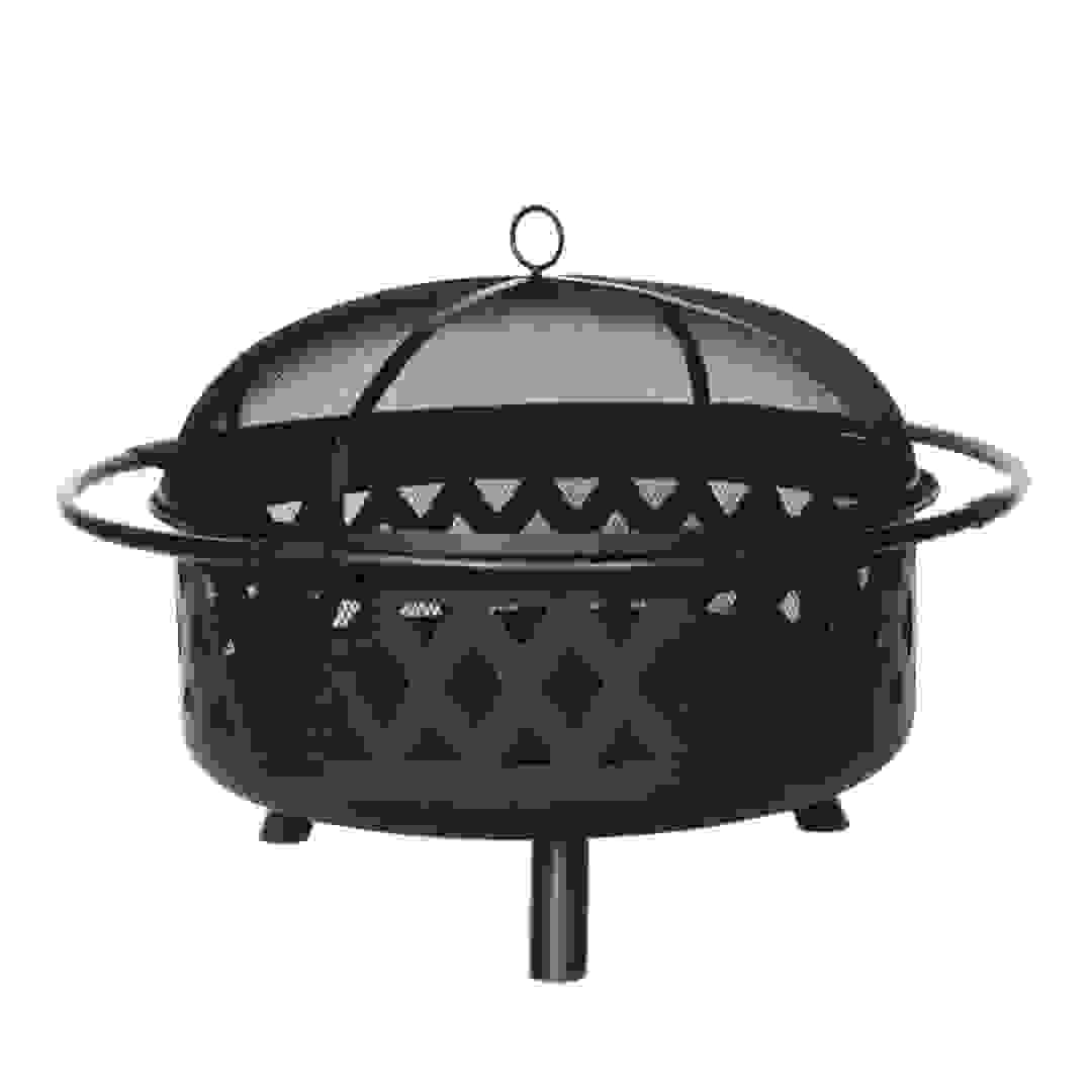 Stainless Steel Round Fire Pit (92 x 92 x 64 cm)