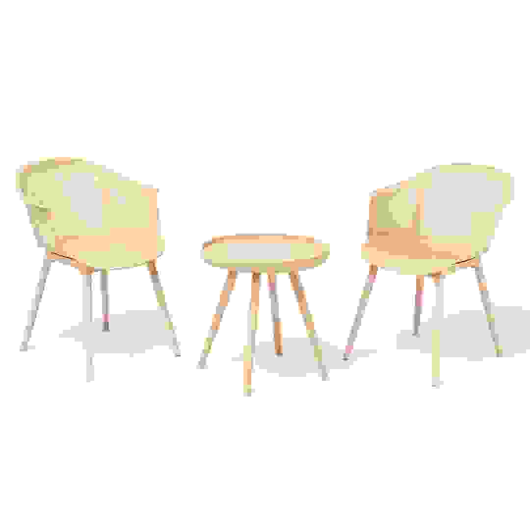 Rio Injected Plastic Bistro Set (Orange, 59 x 60 x 78 cm, 3 Pc.)