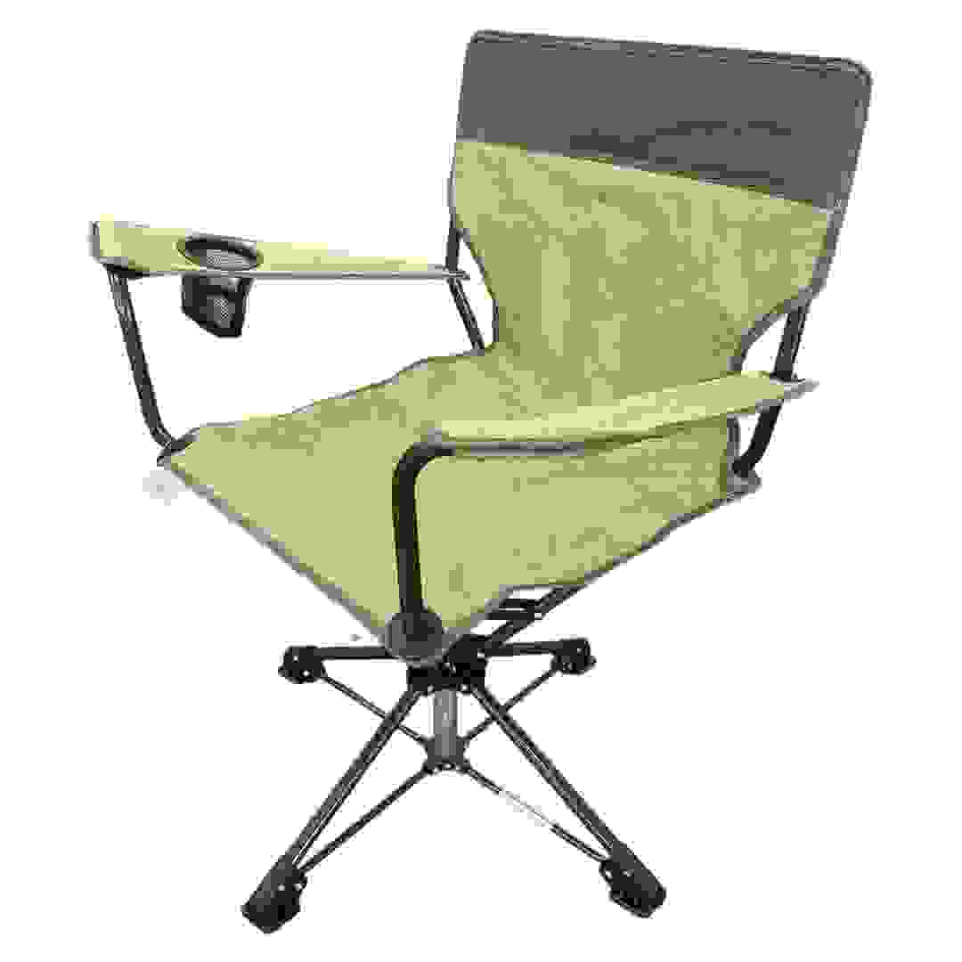 Goleader Foldable Revolver Camping Chair (Grey, 53 x 84 x 89 cm)