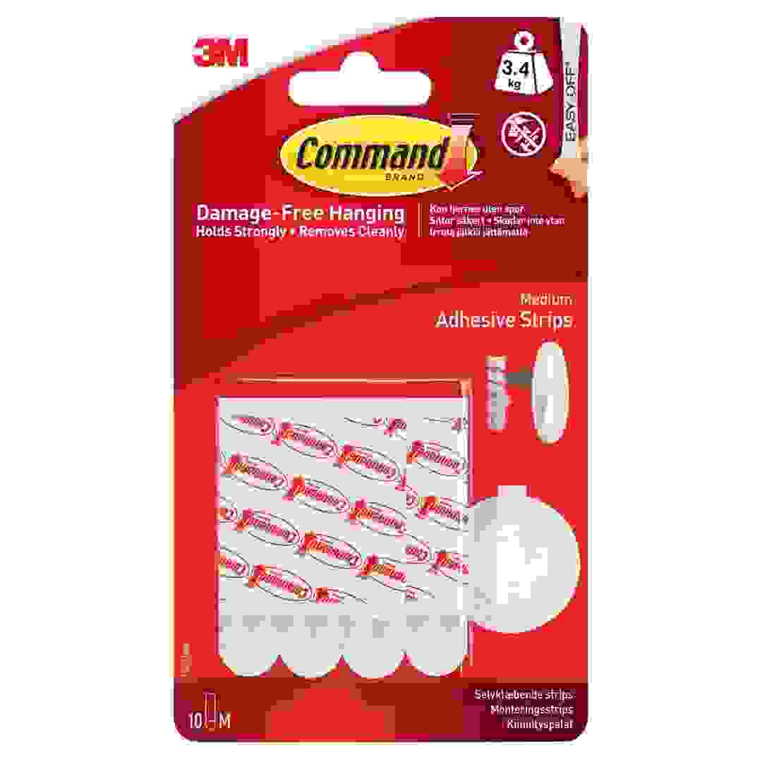 3M Command General Purpose Adhesive Strips Pack (Medium, 10 Pc.)