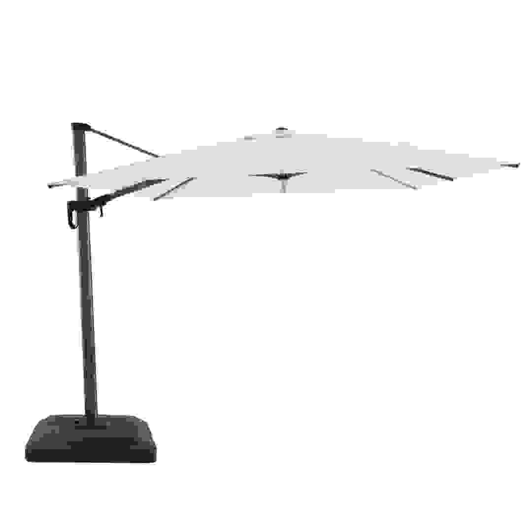 3M Hanging Aluminum Umbrella W/Plastic Base (3.8 x 3.2 x 2.65 m)