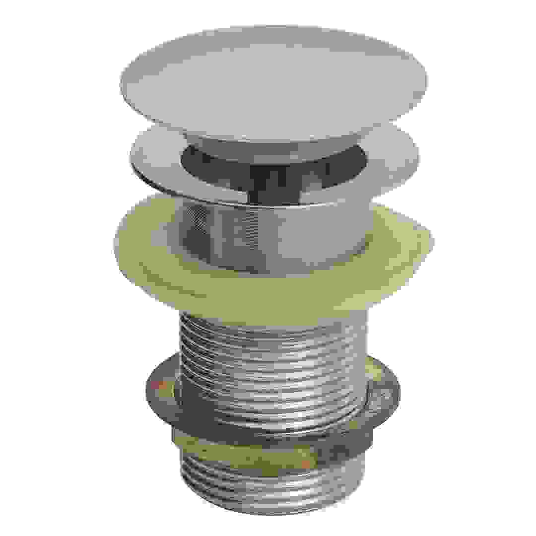 Bold Techno Slotted Nbr Seal Mushroom Cover Design Click Clac Valve (Dia.66 cm, L.78 cm, Chrome Plated)