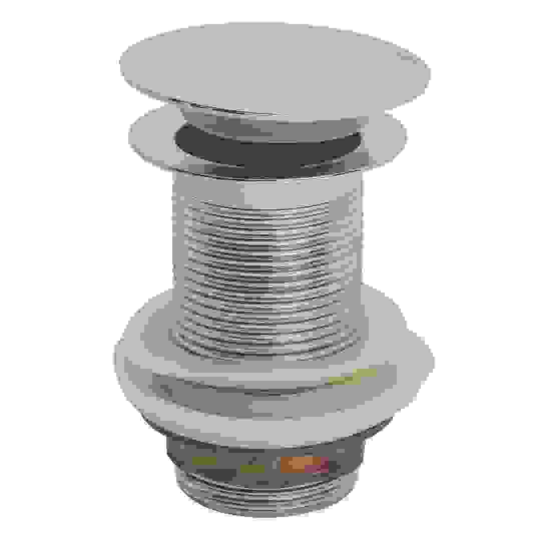 Bold Techno Unslotted Nbr Seal Mushroom Cover Design Click Clac Valve (Dia.66 cm, L.78 cm, Chrome Plated)