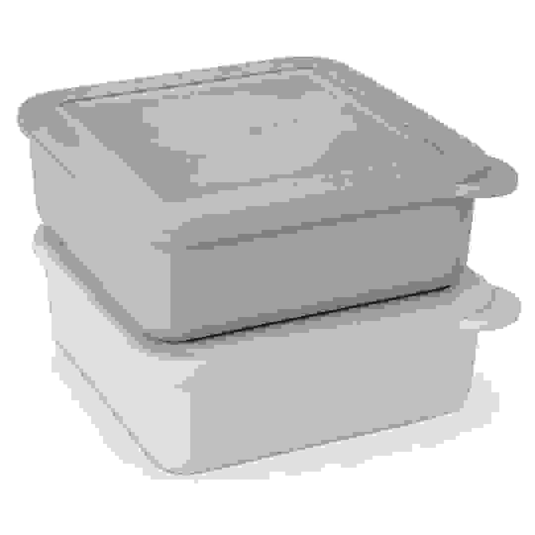 Core Kitchen 2-Compartments Food Container W/Quick Seal Lid Pack (2 Pc.)