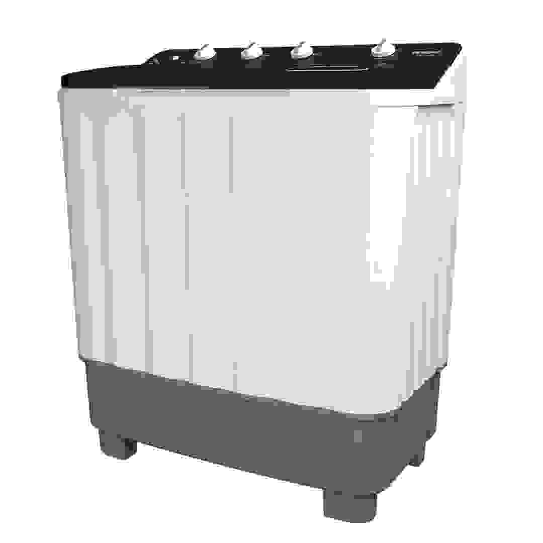 Hitachi Freestanding 12 Kg Top Loading Twin Tub Semi-Automatic Washing Machine, LTT 12JWT MRG (1350 RPM)