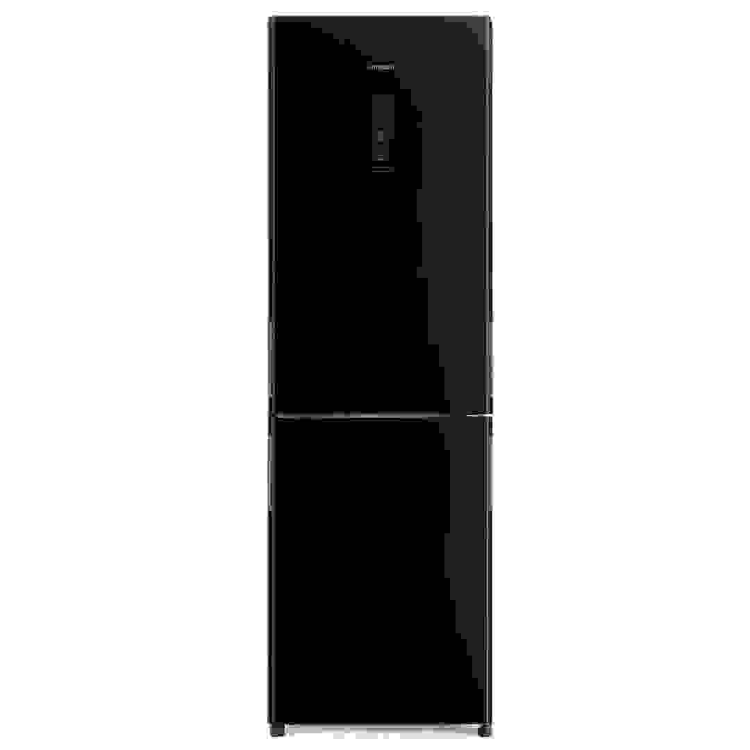 Hitachi Bottom Freezer Refrigerator, RBG410PUK6X4GBK (410 L, Glass Black)