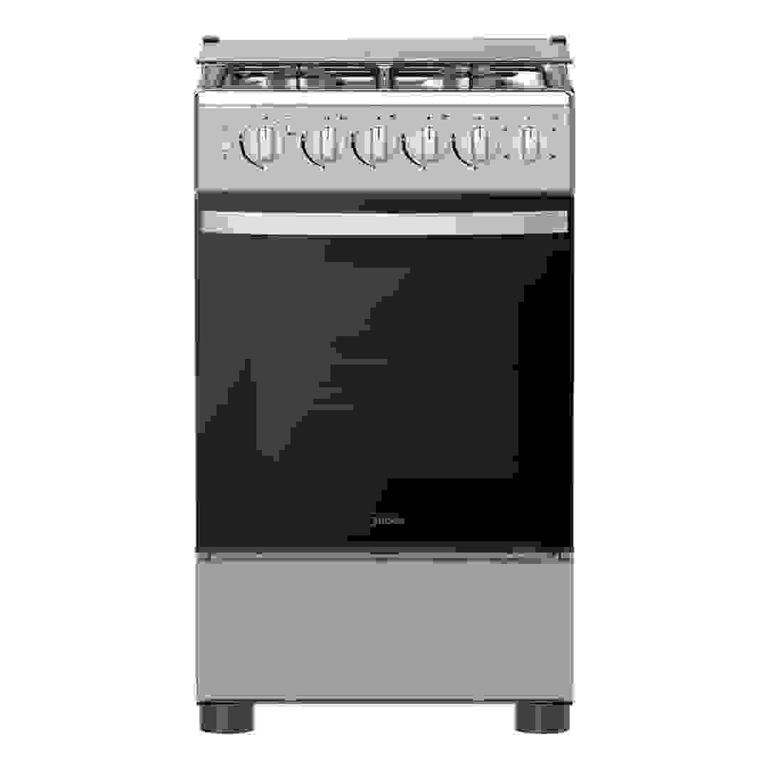 Midea Freestanding 4-Burner Full Gas Cooker W/Oven, MFO-MG20TESS-FFD (50 x 55 cm)