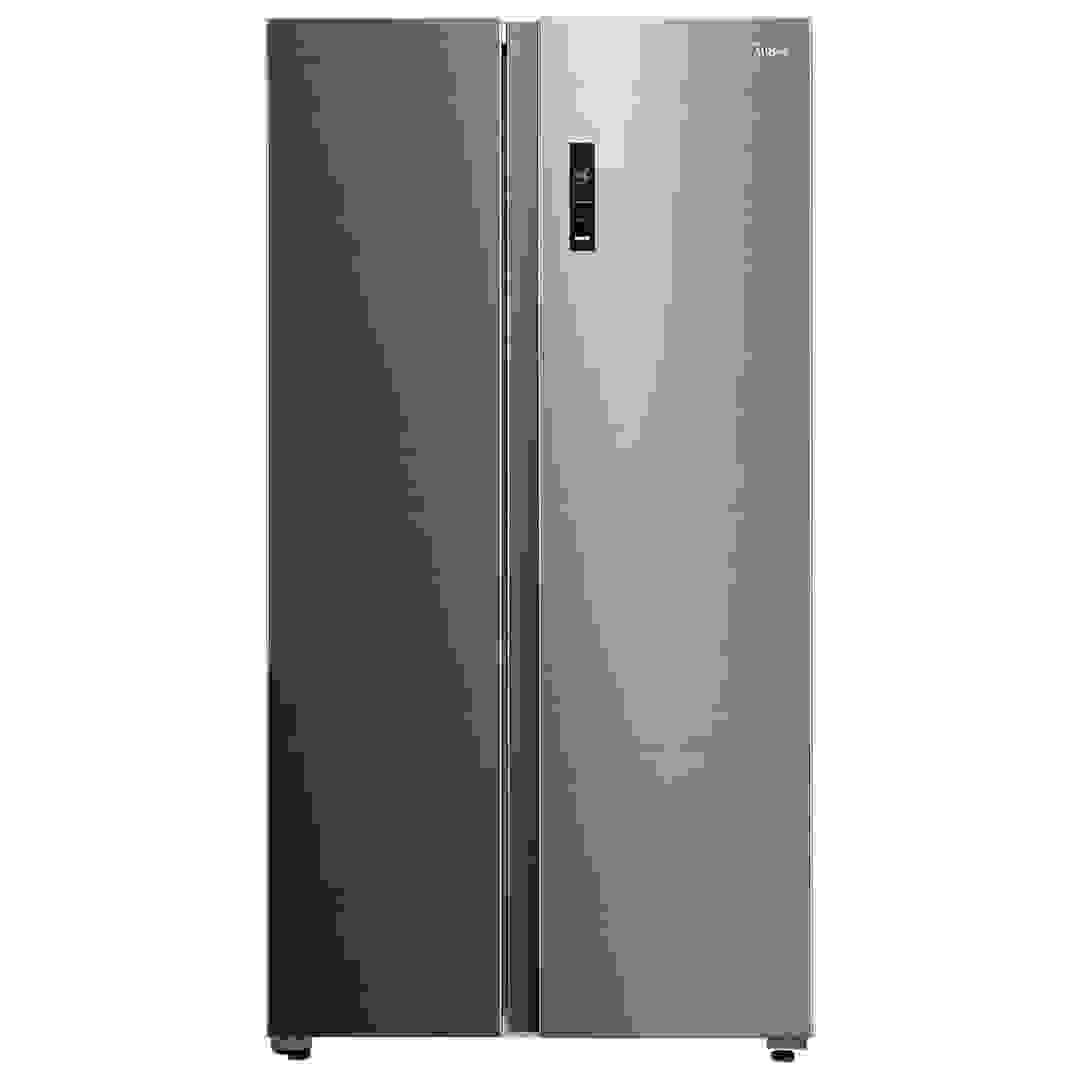 ثلاجة ميديا ببابين متجاورين MDRS710FIE46AED (فضي، 710 لتر)