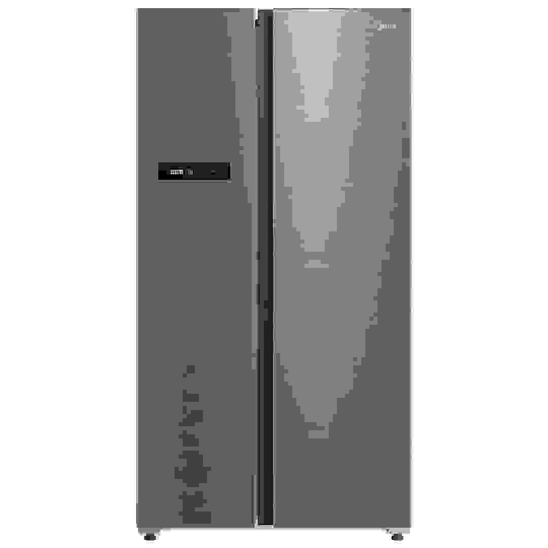 Midea Freestanding Side by Side Refrigerator, MDRS791MIE46AE (791 L, Silver)