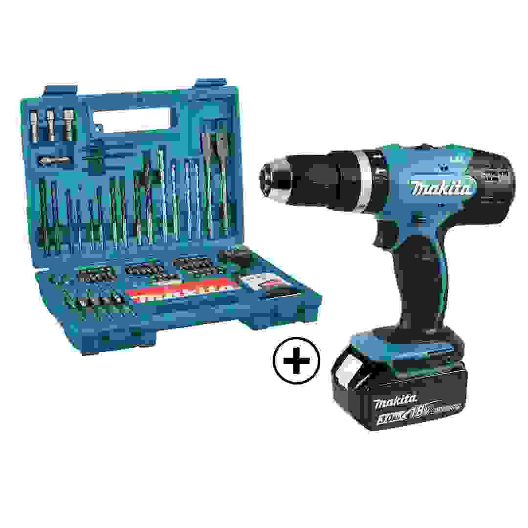 Makita Lithum-Ion Cordless Driver Drill Kit, DHP453RFE-Combo (18 V)