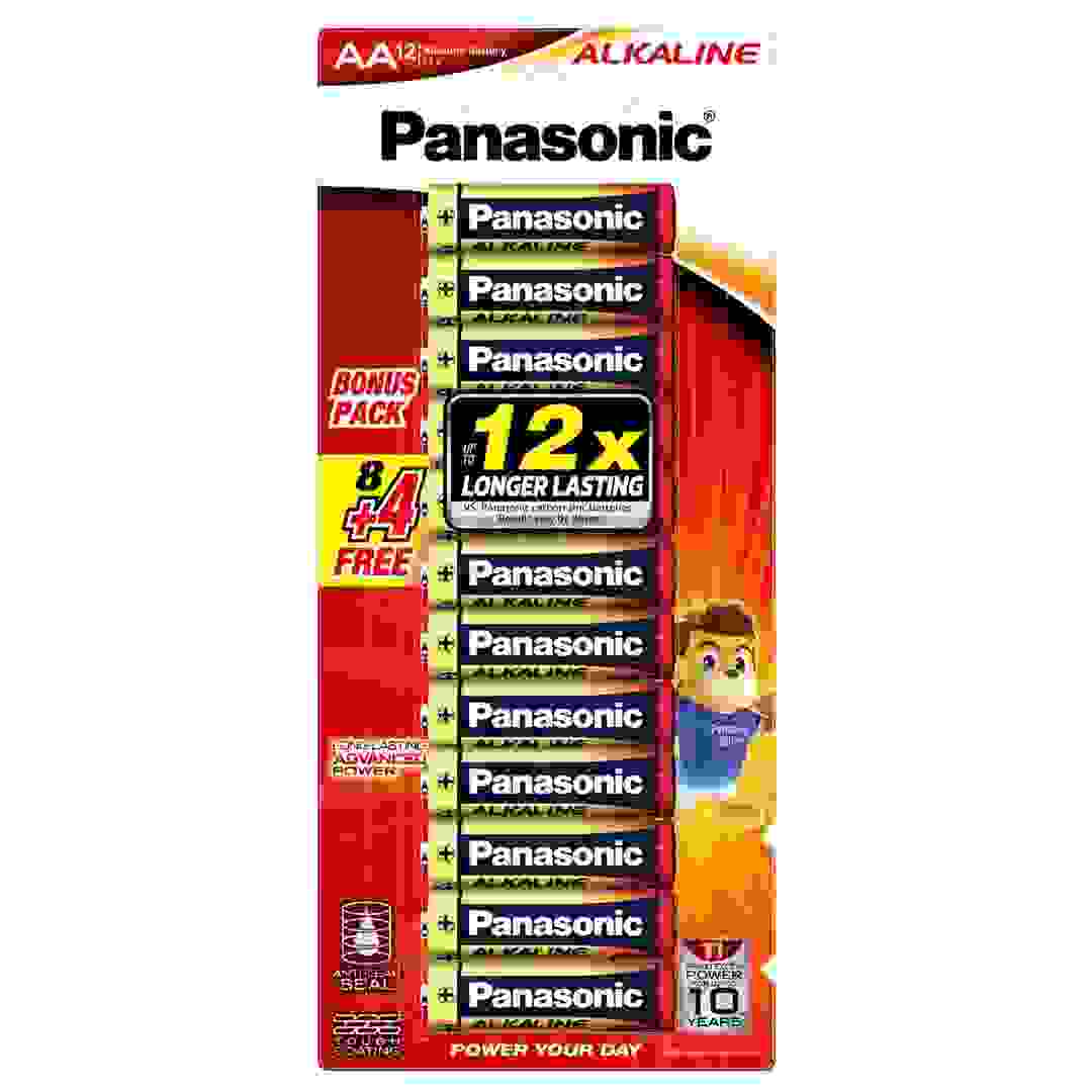 Panasonic AA Alkaline Batteries Pack (12 Pc.)