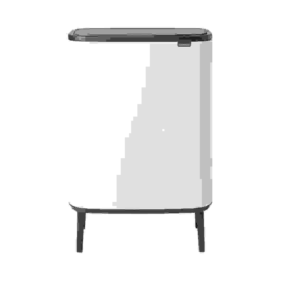Brabantia Stainless Steel Bo Touch Bin Hi (31.2 x 54.5 x 81.5 cm, 60 L, White)