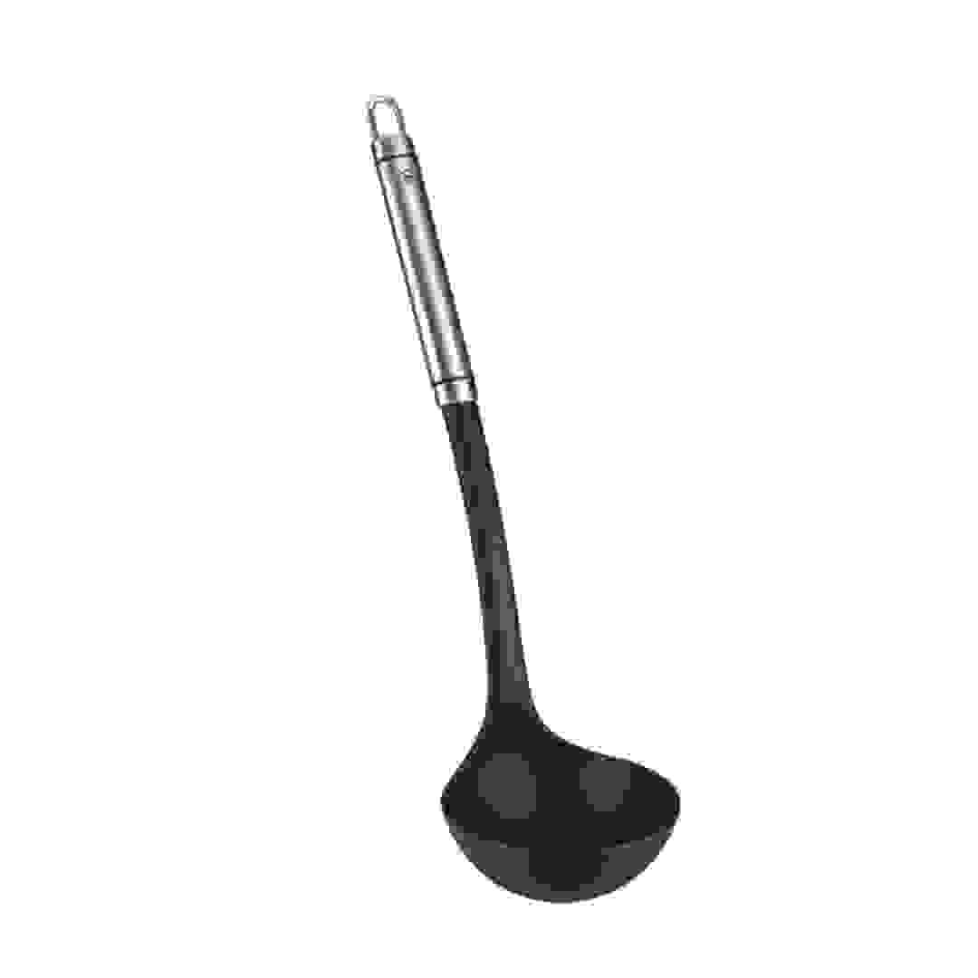 Metaltex Honor Nylon Soup Serving Ladle (33 cm, Black)