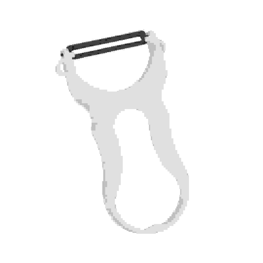 Metaltex Stainless Steel Quick Multi-Purpose Peeler (11 x 5.50 x 1 cm, White)