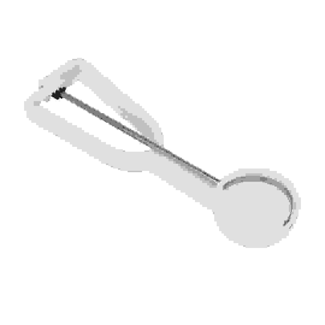 Metaltex Plastic Ice Cream Scoop (5.5 cm, White)