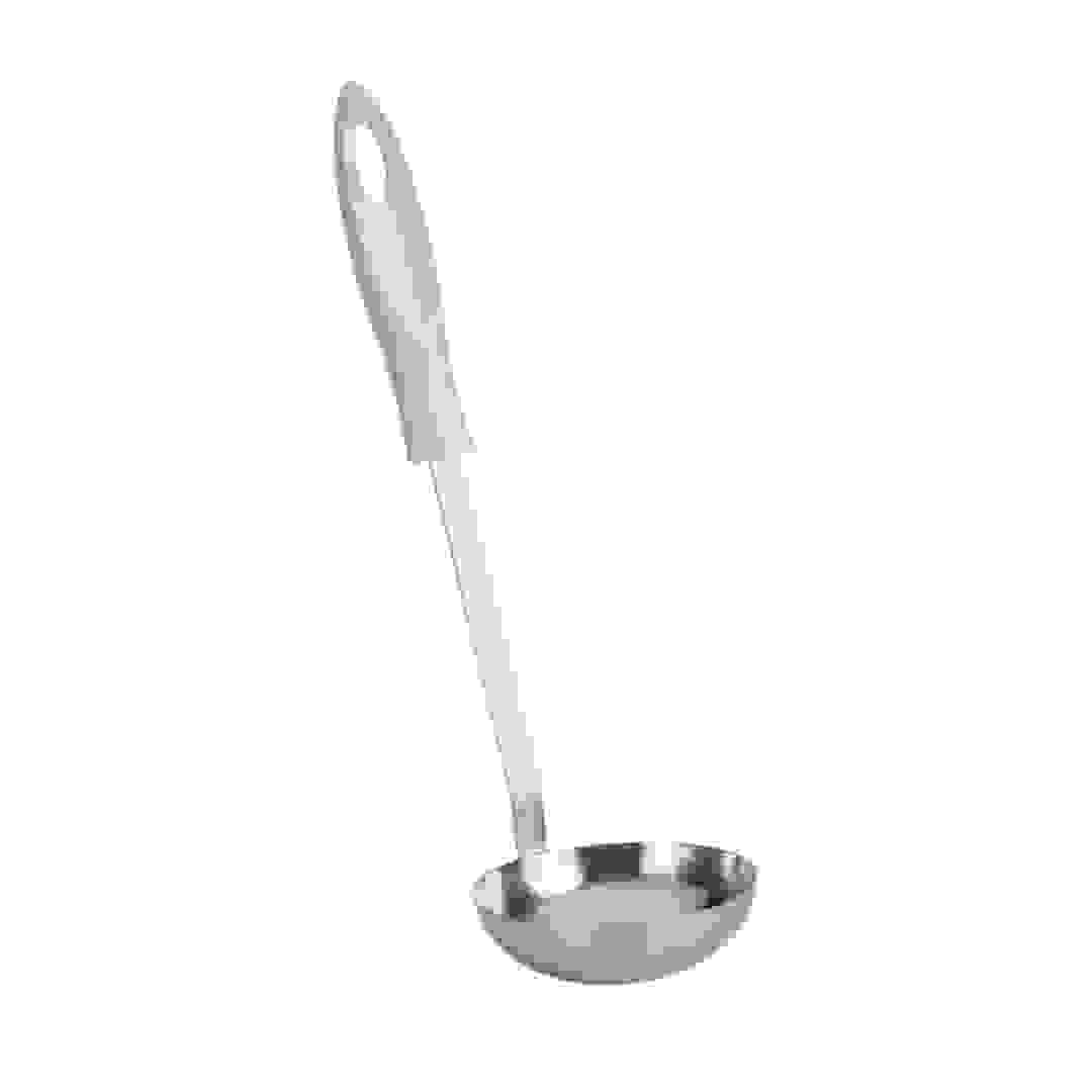 Metaltex Kristall Stainless Steel Soup Serving Ladle (28 cm, White)