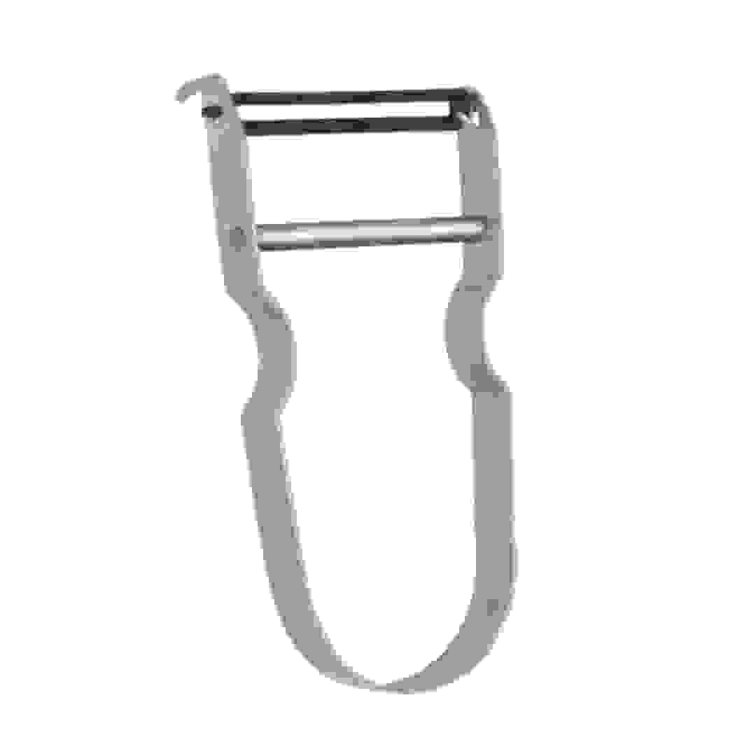 Metaltex Zack Stainless Steel Multi-Purpose Peeler (11 cm, Silver)