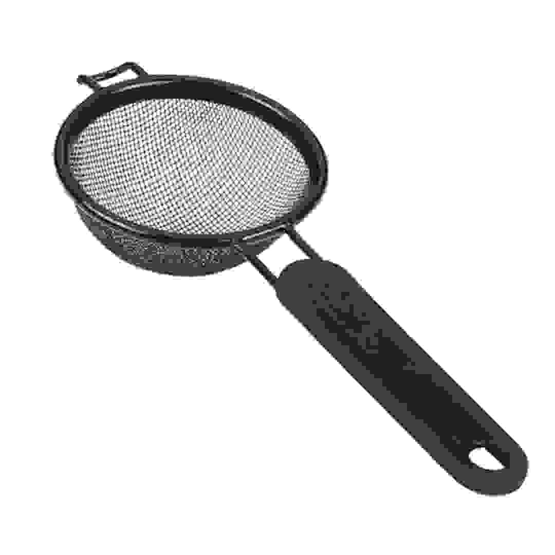 Metaltex Aluminum Non-Stick Mesh Strainer (10 cm, Black)