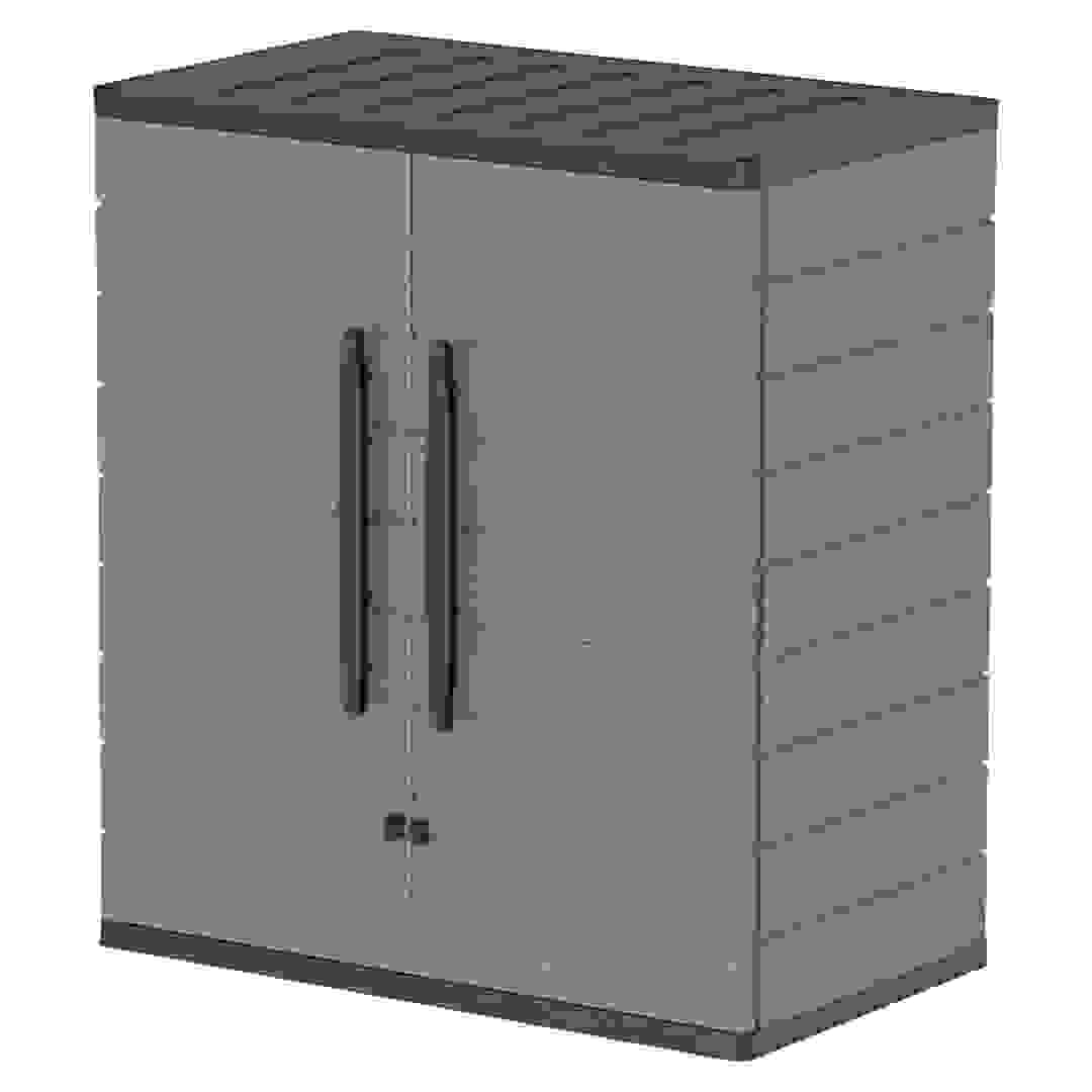 Cosmoplast Short Height Vertical Storage Cabinet (81 x 47 x 90, Grey)