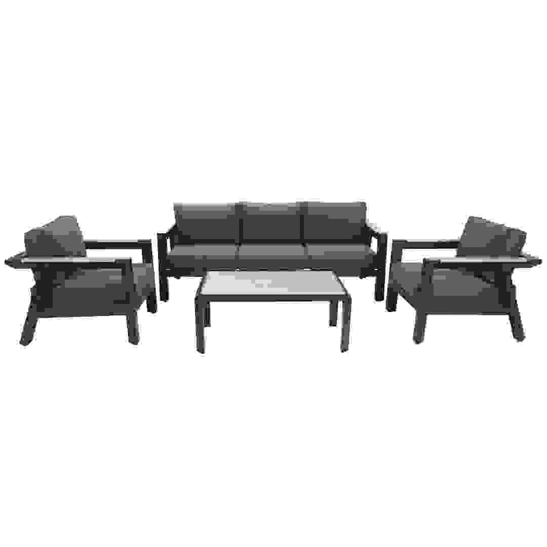 Apollo 5-Seater Aluminum Outdoor Sofa Set W/Cushions (210 x 88.5 x 65 cm)