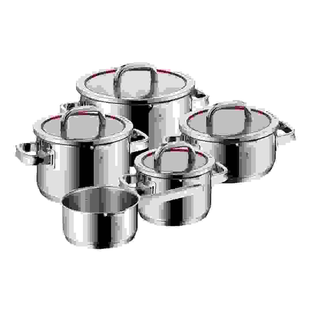 WMF Function 4 Stainless Steel Cookware W/Multifunction Glass Lid Set (24 cm, 5 Pc.)