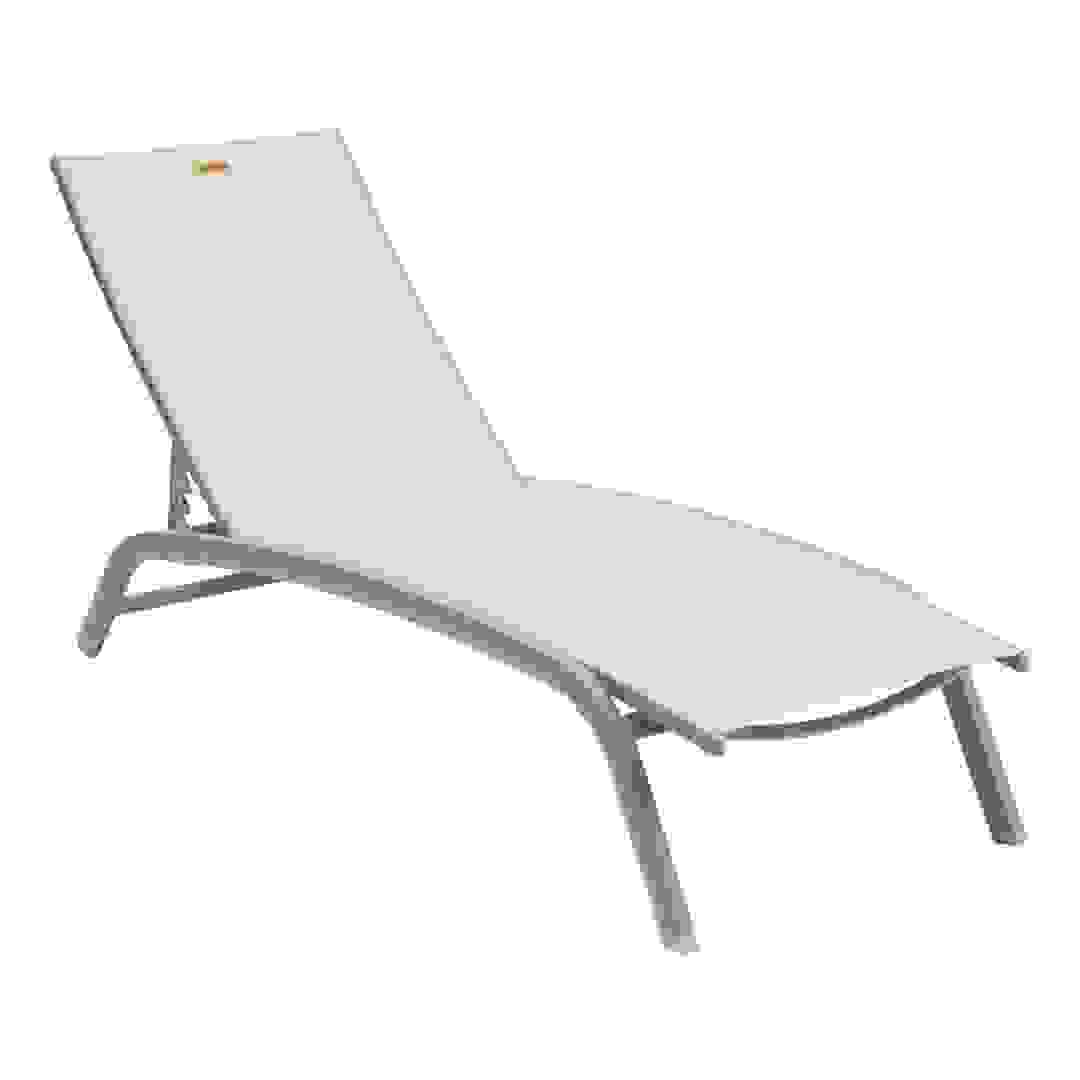 Hesperide Bonao Aluminum Sun Lounger (171 x 64 x 84.5 cm, Beige)