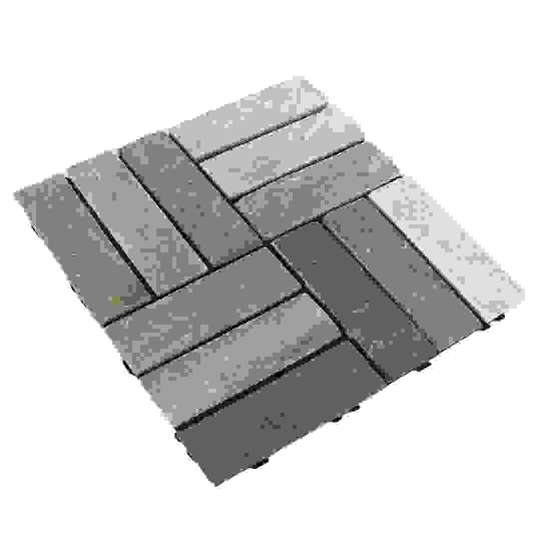 Floor Decking Nature Stone & PP Base Tiles, JY-S-S12G (30 x 30 x 2 cm, 6 Pc.)