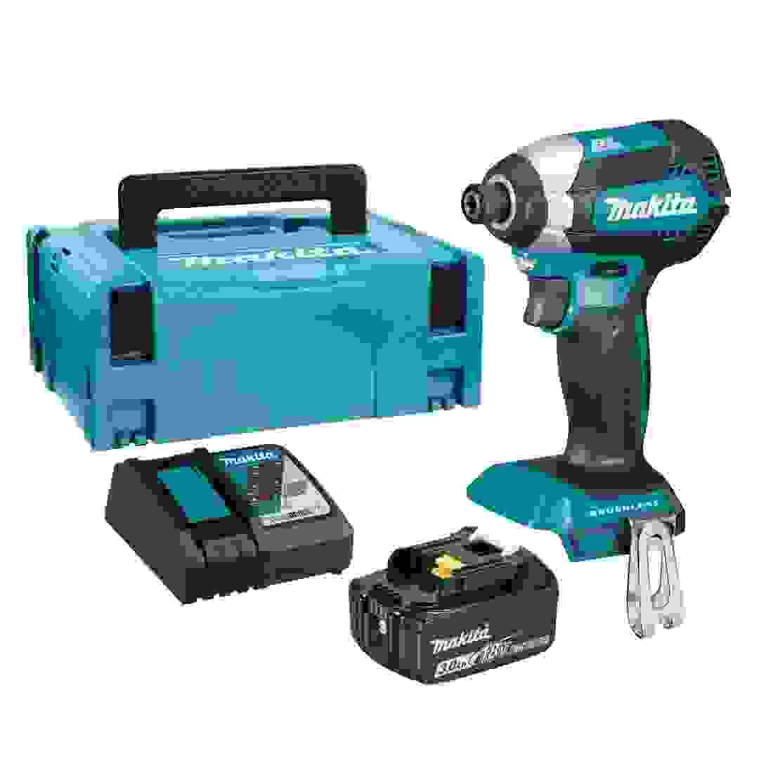 Makita Cordless Impact Driver W/Battery & Charger, DTD153RF1J (18 V)