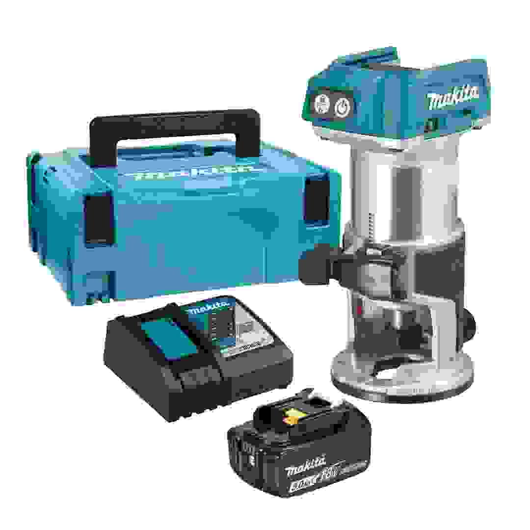 Makita Cordless Router Trirmmer W/Battery & Charger, DRT50RF1J (18 V)